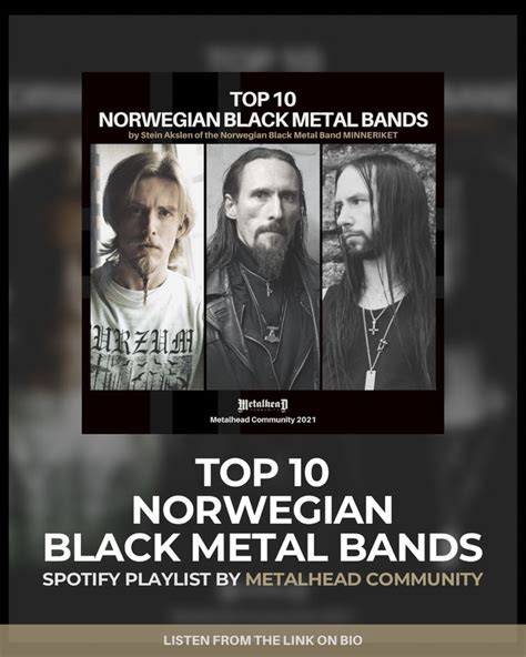 Top 10 Norwegian Black Metal Bands By Stein Akslen Of Minneriket