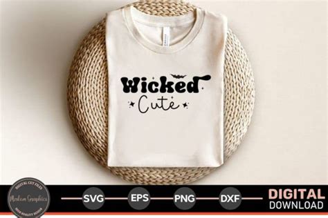 Wicked Cute Halloween Quotes SVG Graphic By Moslem Graphics