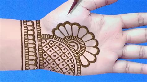 Most Beautiful Stylish Design For Front Hands Simple And Easy Henna Design 2021 Youtube