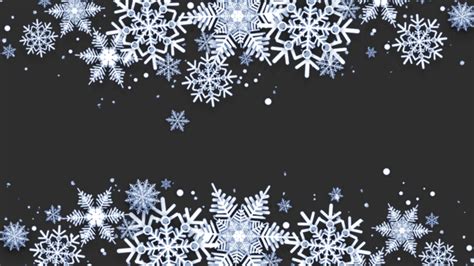 Transparent Background Snowflake Clipart Border