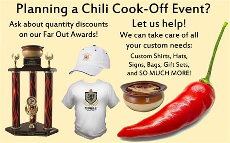 Chili Trophies and Chili Cook Off Awards - Far Out Awards