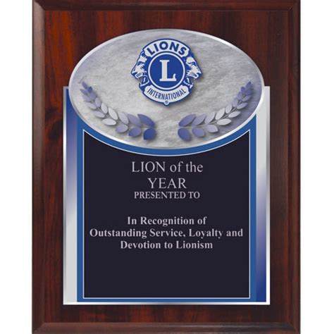 Plaques Tagged Appreciation Lions Clubs International