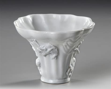 A Chinese Blanc De Chine Libation Cup 18th Century