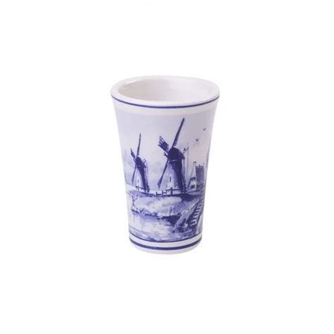 Bekers Kopjes En Mokken Shotglas Delfts Blauw Molen