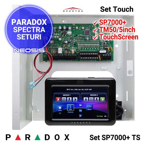 Centrala Paradox Spectra Sp Tastatura Tm Neosis Ro