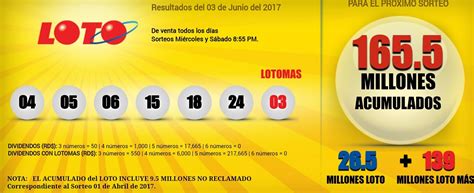 Leidsa Números Ganadores Y Resultados Del Sábado 03 De Junio De 2017