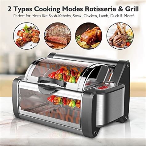 Nutrichef Countertop Rotisserie Oven Roaster Oven Shawarma Machine