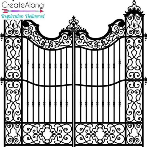 Silkscreen Stencil Castle Gates For Fairy Creations Polymer Etsy In