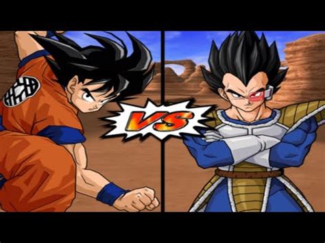 Goku Early Vs Vegeta Scouter Dbz Budokai Tenkaichi Youtube