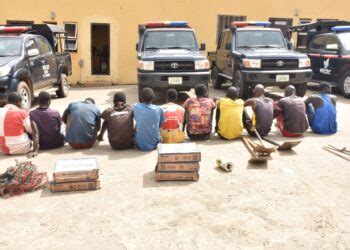 Lagos Police Arrest Suspects Recover Arms Ammunition Blueprint