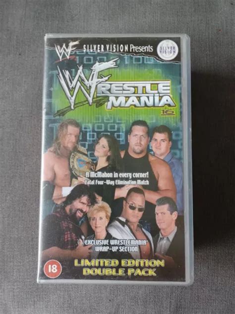 Wwf Wrestlemania Best Of Raw Limited Edition Double Pack Vhs