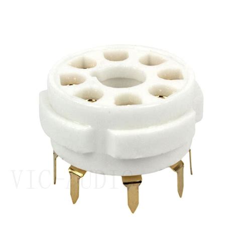 Pcs K A Pcb Mount Pin Ceramic Tube Sockets For P P Sn N P N P