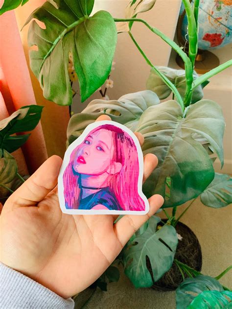 Blackpink Rose Sticker Kpop Collection Etsy