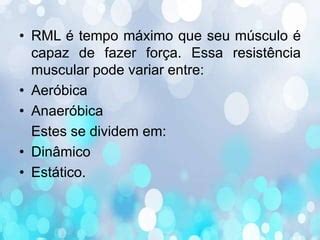 Resist Ncia Muscular Localizada Rml Ppt