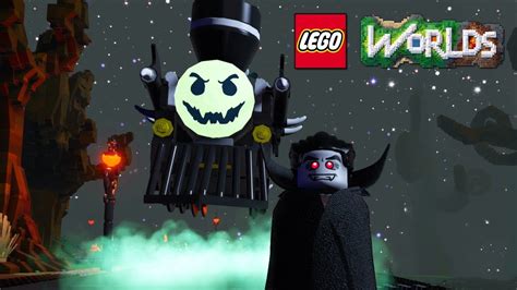 Lego Worlds Ghost Train Vehicle Unlock And Free Roam Gameplay Monsters