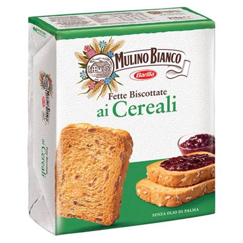 Mulino Bianco Fette Biscottate Ai Cereali Senza Olio Di Palma