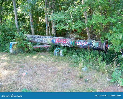 Quincy Quarries Reservation Park Stock Image Image Of Woodland Grave