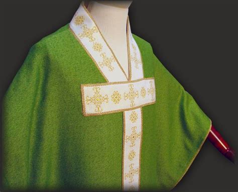 Casula Borromea Verde Green Chasuble Made According To The