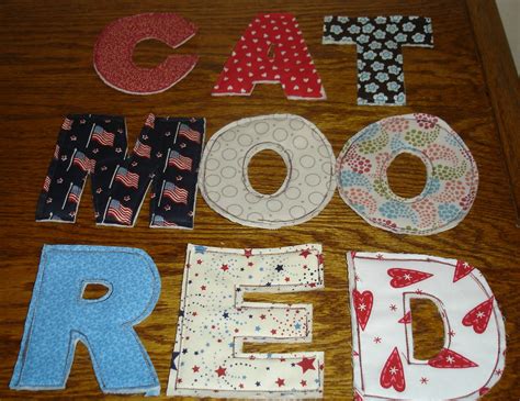 Red Mommy Crafts: Fabric Letters