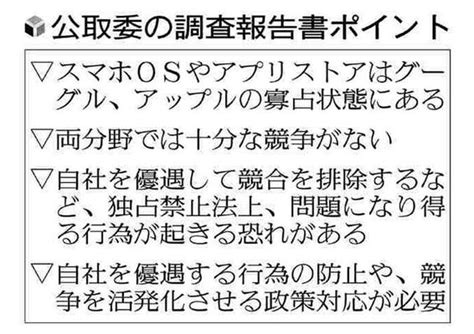 グーグルとアップルのスマホos・アプリ寡占懸念、規制新法検討 読売新聞