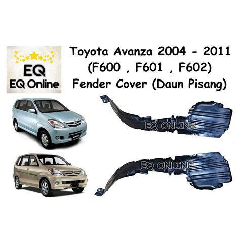 Toyota Avanza F Fender Cover Liner Protector Daun