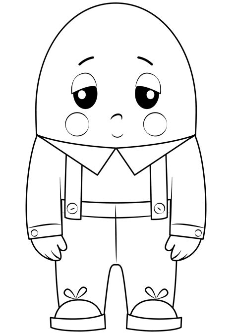 Humpty Dumpty Coloring Page Colouringpages