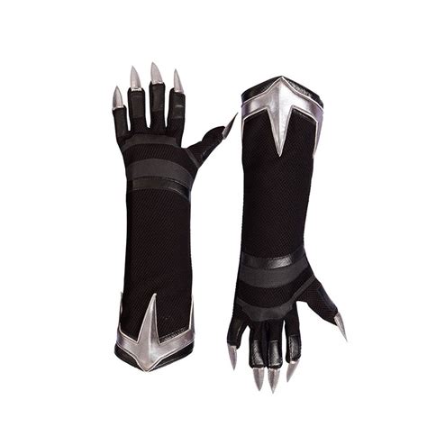 Buy Black Panther Glove with Claws Claw Gauntlet Halloween Cosplay ...