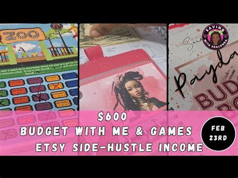 Cash Stuffing Budget With Me Side Hustle Income Etsy Income Cash