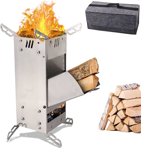 Amazon De Raketenofen Rocket Stove Portable Holzofen Campingkocher