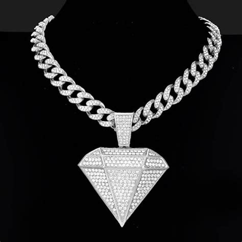 Hip Hop Jewelry Hip Hop Necklace Diamond Pendant Pendant Necklace Iced