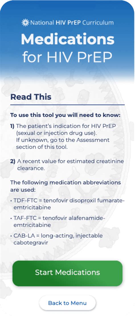 Core Concepts - HIV PrEP Medications and Dosing Options - HIV PrEP Fundamentals - Core Concepts ...