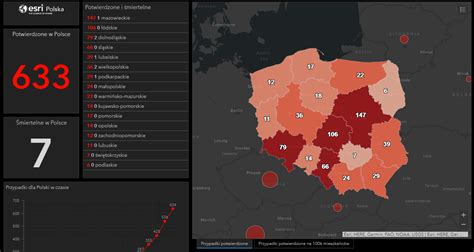 Mapa koronawirusa w Polsce Gdzie są przypadki zachorowań