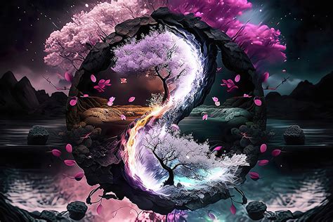 Yin And Yang Balance Digital Art By Markus Mikolai Fine Art America