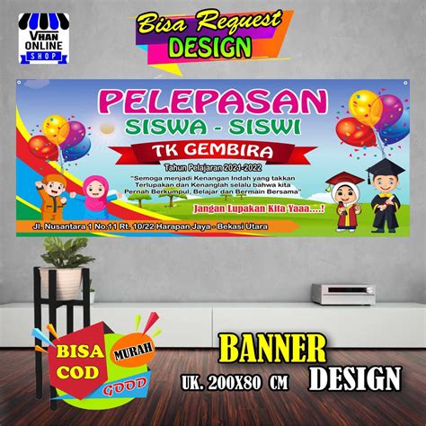 Jual Spanduk Banner Perpisahan Sekolah Wisuda Sekolah Ppdb Keren