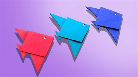 How To Make An Origami Fish Very Easy And Simple Steps YouTube