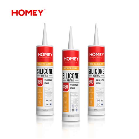 Homey Waterproof General Purpose Mirror Glass Weatherproof Sealant 100 Silicone Sealant And