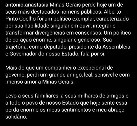 Lamento Morreu Em Bh O Ex Governador Alberto Pinto Coelho Vel Rio No