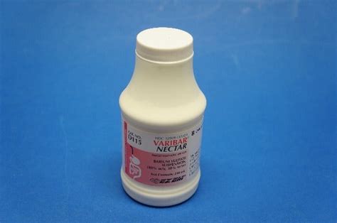 E Z Em D115 Varibar Nectar Barium Sulfate Suspension 240ml X
