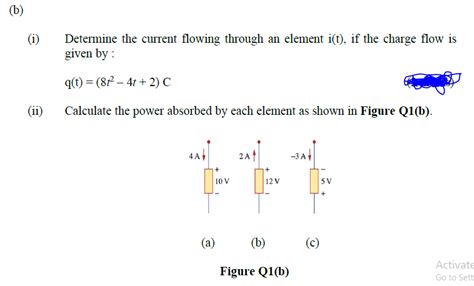 Solved B I Determine The Current Flowing Through An Chegg