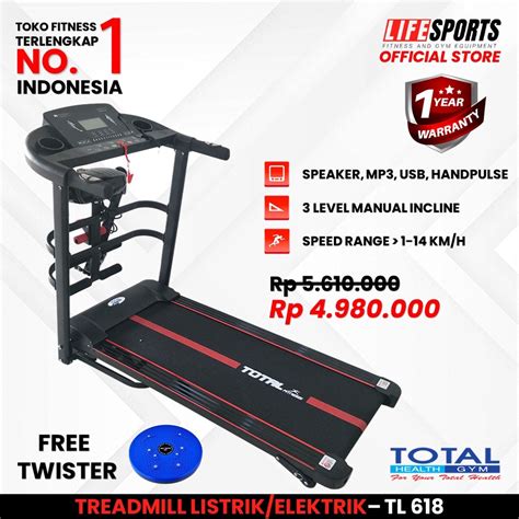 Jual Total Health Gym New Alat Olahraga Fitness Gym Walking Pad