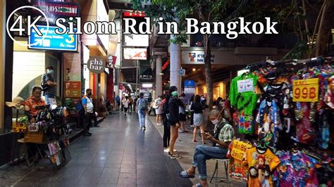 4k Bangkok Evening Walk In Silom Road Thailand Walking Tour Youtube