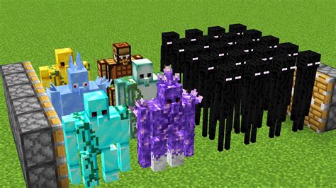 All Golem And X734 Enderman Minecraft Combined YouTube