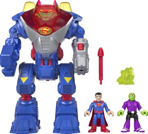 Fisher-Price Imaginext DC Super Friends Superman Robot, Robot Toy ...