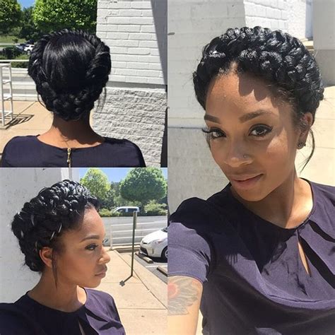 Halo Braid Lovely Halo Braid Styles Natural Hair Styles Braided