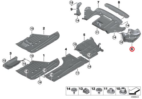 Genuine Bmw 51757447185 Underbody Panelling Rear Left Designer Beema