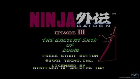 Ninja Gaiden Iii The Ancient Ship Of Doom Game Nintendo World Report