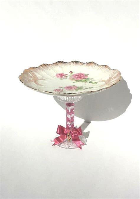 Pedestal Cake Platecake Plate Wedding T By Donellensvintage Salvaged Furniture Sevres