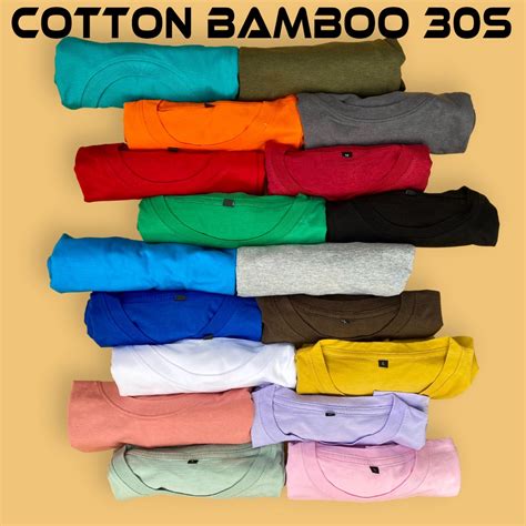 Jual Kaos Polos Katun Bambu S S Xl Cotton Bamboo S Shopee