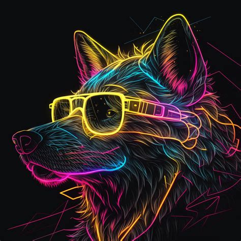 Neon Wolf by Asparuxx on DeviantArt