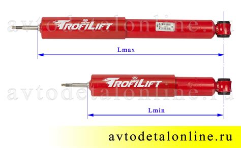 Газовый амортизатор размеры и обозначение